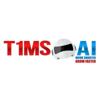 T1MS.AI logo, T1MS.AI contact details