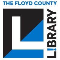 The Floyd County Library logo, The Floyd County Library contact details