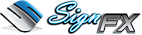 SignFX logo, SignFX contact details