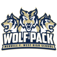 Merrill F West High School logo, Merrill F West High School contact details