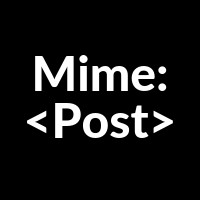 MimePost logo, MimePost contact details