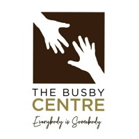 The Busby Centre logo, The Busby Centre contact details