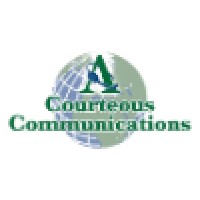 A Courteous Communications logo, A Courteous Communications contact details