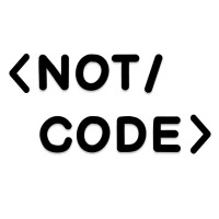 NotCode logo, NotCode contact details