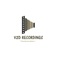 V2D Recordings logo, V2D Recordings contact details