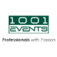 1001 Events logo, 1001 Events contact details