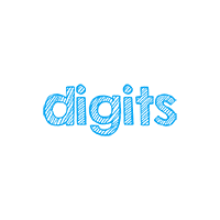 Digits logo, Digits contact details