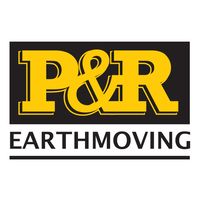 P&R Earthmoving logo, P&R Earthmoving contact details