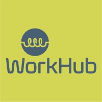 WorkHub logo, WorkHub contact details