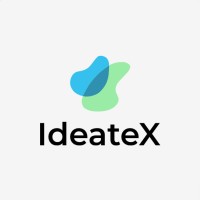 IdeateX logo, IdeateX contact details