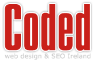 Coded web design logo, Coded web design contact details