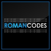 RomanCodes logo, RomanCodes contact details