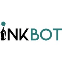 The InkBot Studio logo, The InkBot Studio contact details