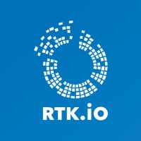 RTK.io logo, RTK.io contact details