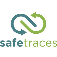 SafeTraces logo, SafeTraces contact details