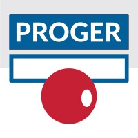 Proger logo, Proger contact details