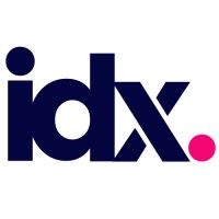 IDx logo, IDx contact details