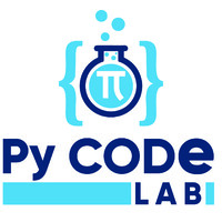 PyCode Lab logo, PyCode Lab contact details