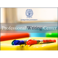 Georgetown University Professional Writing Center logo, Georgetown University Professional Writing Center contact details