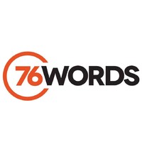 76 Words logo, 76 Words contact details