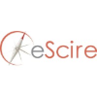 eScire logo, eScire contact details