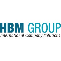 HBM Group logo, HBM Group contact details