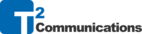T2 Communications logo, T2 Communications contact details