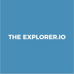 The Explorer.io logo, The Explorer.io contact details