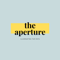 The Aperture logo, The Aperture contact details