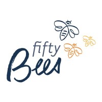 FIFTY BEES logo, FIFTY BEES contact details