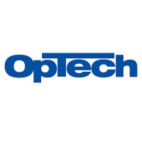 OpTech logo, OpTech contact details