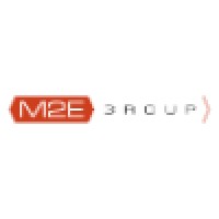 M2E Group logo, M2E Group contact details