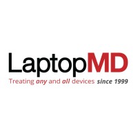 LaptopMD logo, LaptopMD contact details