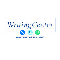 The USD Writing Center logo, The USD Writing Center contact details