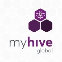 MyHive.global logo, MyHive.global contact details