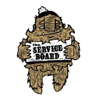 the Service Board logo, the Service Board contact details