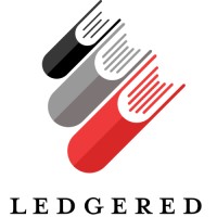 Ledgered logo, Ledgered contact details