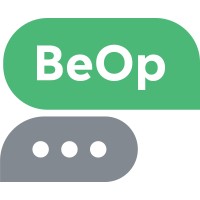 BeOp logo, BeOp contact details