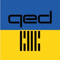 QED.ai logo, QED.ai contact details