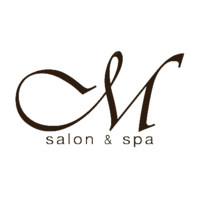 M Salon logo, M Salon contact details