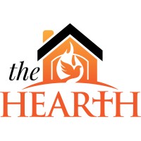 The Hearth logo, The Hearth contact details