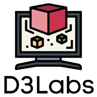 D3Labs logo, D3Labs contact details