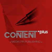 CONTENT.plus logo, CONTENT.plus contact details