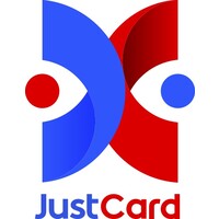 JustCard logo, JustCard contact details