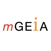 mGEiA logo, mGEiA contact details