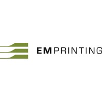 EM Printing logo, EM Printing contact details