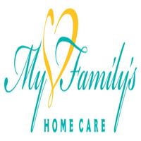 'My Family''s Home Care' logo, 'My Family''s Home Care' contact details