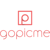 GoPicMe logo, GoPicMe contact details