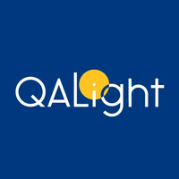 QALight logo, QALight contact details