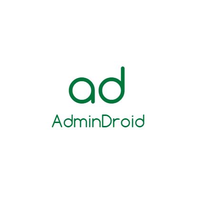 AdminDroid logo, AdminDroid contact details